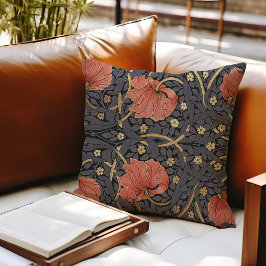 William Morris Pimpernel Vintage Mönster Throw Pil Kudde