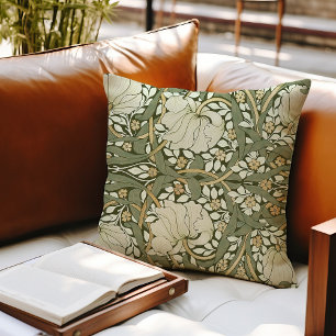 William Morris Pimpernel Vintage Mönster Throw Pil Kudde