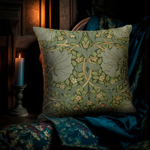 William Morris Pimpernel Vintage Mönster Throw Pil Kudde