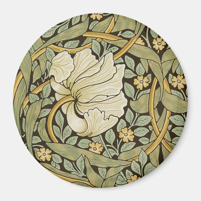 William Morris Pimpernel Vintage Pre-Raphaelite Magnet (Framsidan)