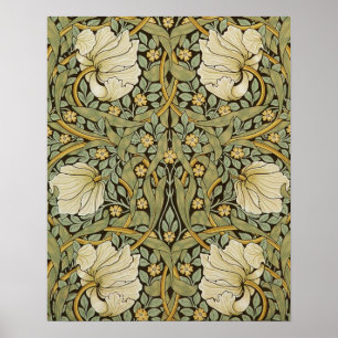 William Morris Pimpernel Vintage Pre-Raphaelite Poster
