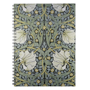 William Morris - Pimperneltapetdesign Anteckningsbok