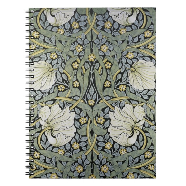 William Morris - Pimperneltapetdesign Anteckningsbok (Framsidan)
