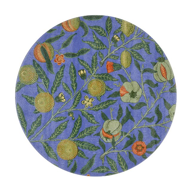 William Morris Pomegranate Blue Colorful Tapet (Framsidan)