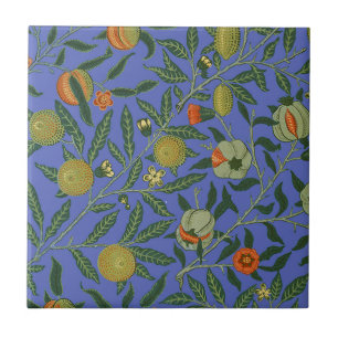 William Morris Pomegranate Blue Colorful Tapet Kakelplatta