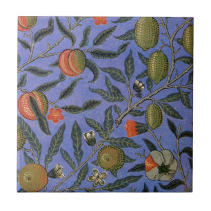 William Morris Pomegranate Blue Colorful Tapet Kakelplatta