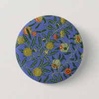 William Morris Pomegranate Blue Colorful Tapet