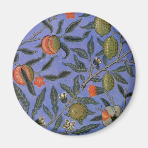 William Morris Pomegranate Blue Colorful Tapet Magnet