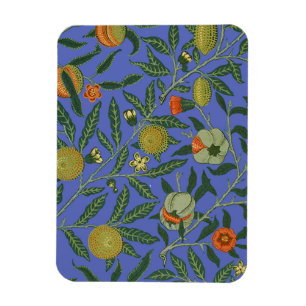 William Morris Pomegranate Blue Colorful Tapet Magnet