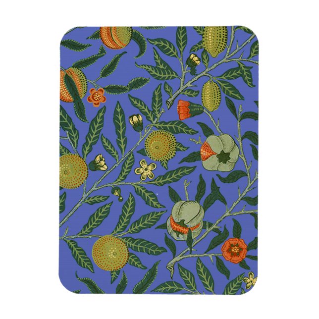 William Morris Pomegranate Blue Colorful Tapet Magnet (Vertikal)
