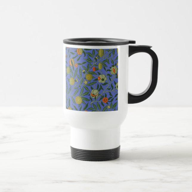 William Morris Pomegranate Blue Colorful Tapet Resemugg (Höger)