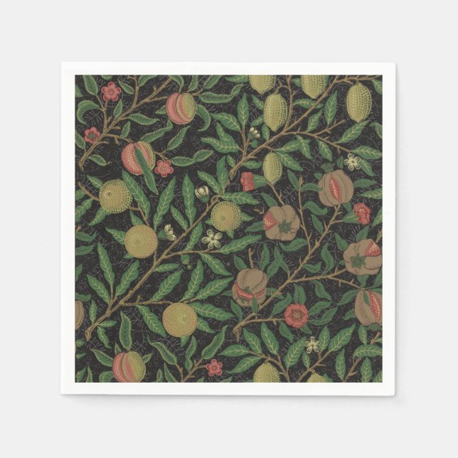 William Morris Pomegranate Classic Fruit Pappersservett (Framsidan)