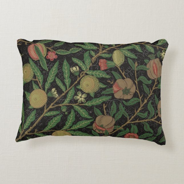 William Morris Pomegranate Classic Fruit Prydnadskudde (Baksidan)
