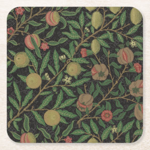 William Morris Pomegranate Classic Fruit Underlägg Papper Kvadrat