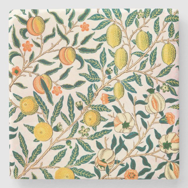 WILLIAM MORRIS "POMEGRANATE" DESIGN STONE UNDERLÄG STENUNDERLÄGG (Framsidan)