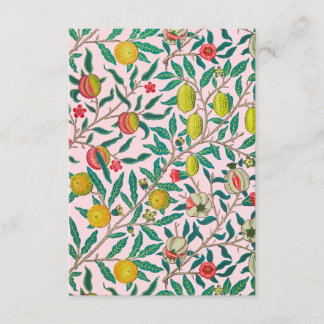William Morris Pomegranate in Rosa Tilläggskort