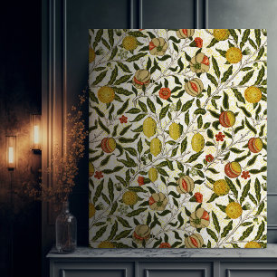 William Morris Pomegranate Lemons Vintage Mönster Canvastryck