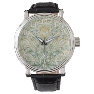 William Morris Pomegranate Mönster Antik Lilja Armbandsur