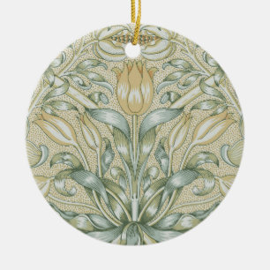William Morris Pomegranate Mönster Antik Lilja Julgransprydnad Keramik