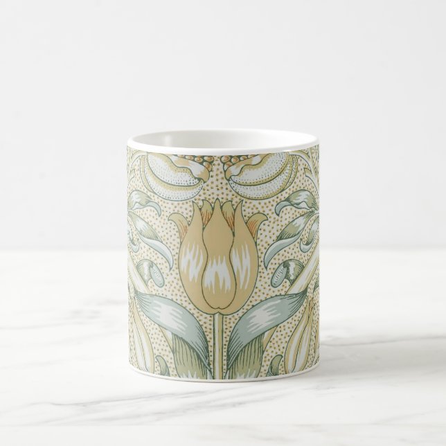 William Morris Pomegranate Mönster Antik Lilja Kaffemugg (Center)