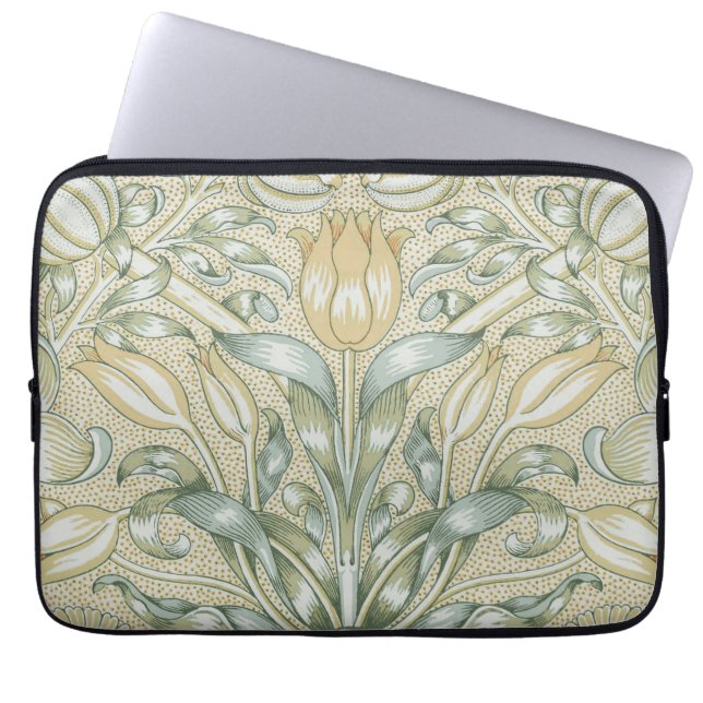 William Morris Pomegranate Mönster Antik Lilja Laptop Fodral (Framsidan)