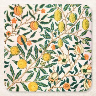 WILLIAM MORRIS "POMEGRANATE" SQUARE PAPPER UNDERL UNDERLÄGG PAPPER KVADRAT