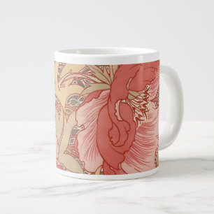 William Morris Poppies Blommigt Art nouveau Mönste Jumbo Mugg