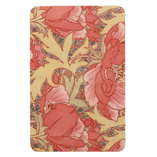 William Morris Poppies Blommigt Art nouveau Mönste Magnet