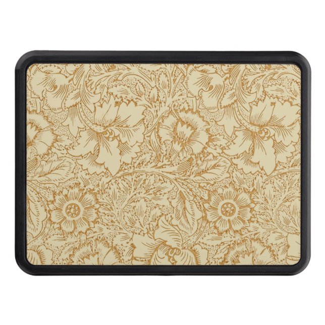 William Morris Poppy Blommigt Tapet Dragkroksskydd (Framsidan)