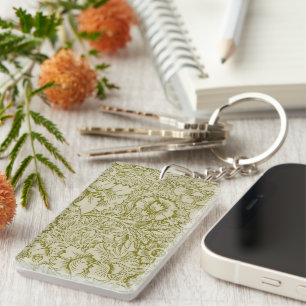 William Morris Poppy Classic Blommigt Grönt