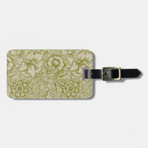 William Morris Poppy Classic Blommigt Grönt Bagagebricka