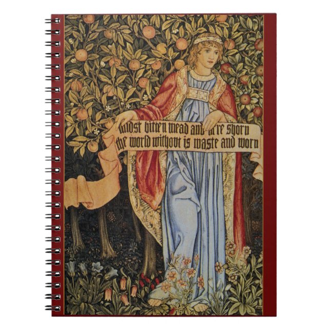 William Morris Pre-Raphaelite Notebook Anteckningsbok Med Spiral (Framsidan)