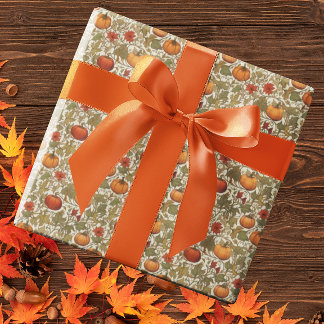 William Morris Pumpa Thanksgiving Höst Presentpapper