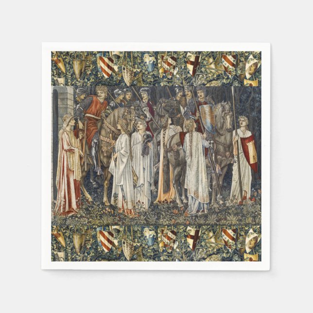 William Morris Quest for Heliga Grail:Shield Fores Pappersservett (Framsidan)