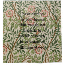 William Morris Quotation på blommönster