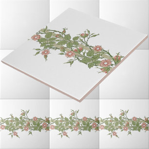 William Morris Rambler Blommigt Frieze Mönster Kakelplatta