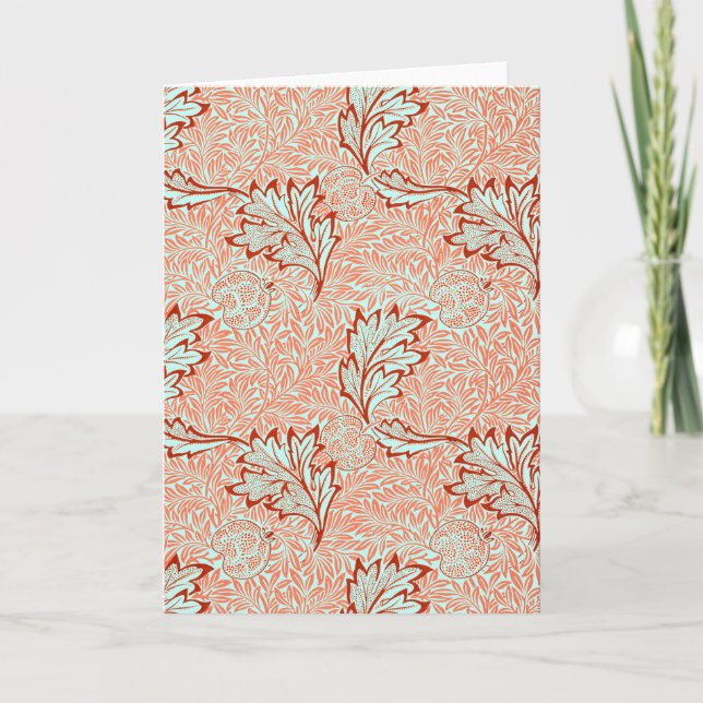 William Morris RED MÖNSTER Foleting Card Kort (Framsida)