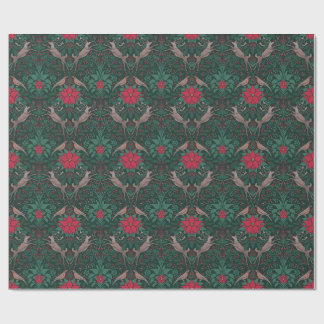 William Morris Ren Jul Damast Presentpapper