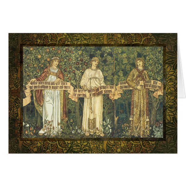 William Morris renaissancekort Hälsningskort (Framsidan Horizontal)