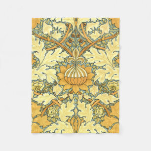 William Morris rik blommigt vintage mönster Fleecefilt