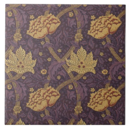 William Morris Rik Plum Färgad Windrush Kakelplatta