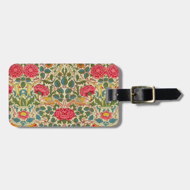 William Morris Ro Blommigt Chintz Rosa Bagagebricka (Horisontell Framsida)