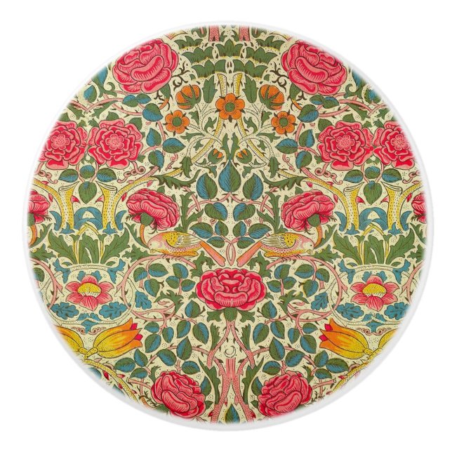 William Morris Ro Blommigt Chintz Rosa Knopp (Framsidan)