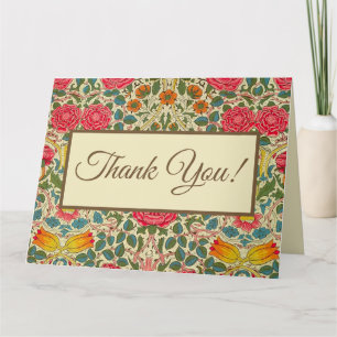 William Morris Ro Blommigt Chintz Rosa Kort