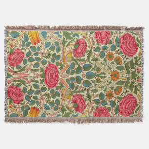 William Morris Ro Blommigt Chintz Rosa Mysfilt