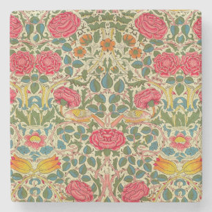 William Morris Ro Blommigt Chintz Rosa Underlägg Sten