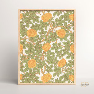 William Morris Ro Blommigt Home Decor Vintage Desi Poster