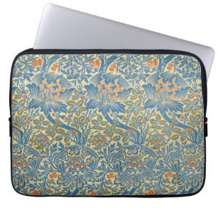 William Morris Ro & Thistle Blommigt Blue Laptop Fodral