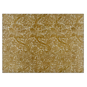 William Morris Ro & Thistle Blommigt Golden