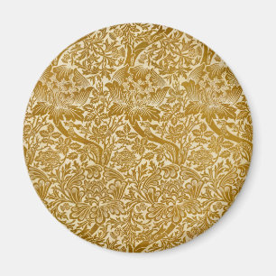 William Morris Ro & Thistle Blommigt Golden Magnet
